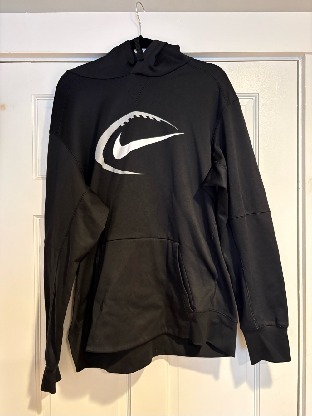 Nike Men’s dri-fit  Black Hooded Pullover football Sweatshirt xl